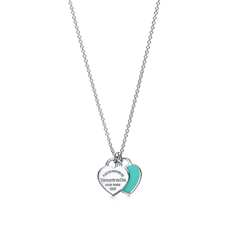 Red Double Heart Necklaces