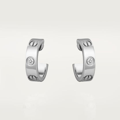 18K Love 2 Diamonds Earrings