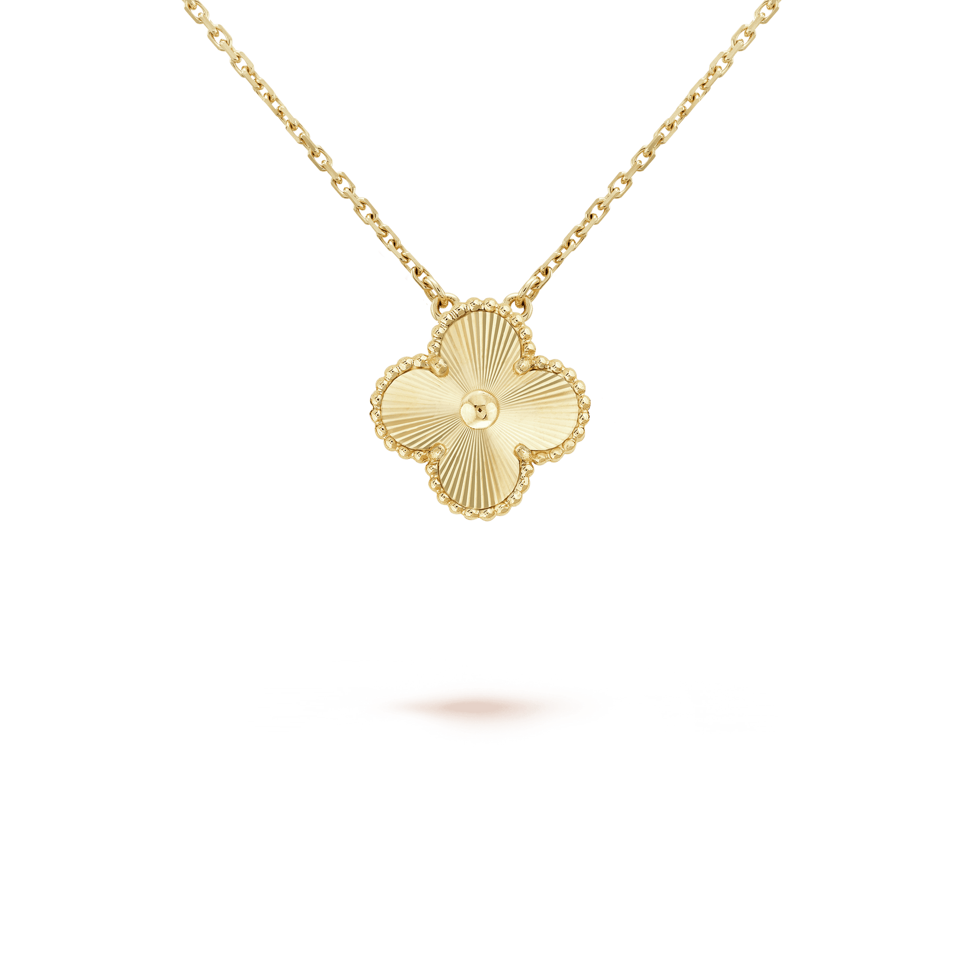 18K Vintage Alhambra Pendant Clover Necklace