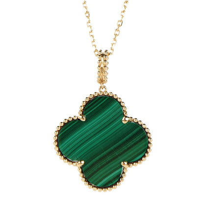 18K Magic Alhambra Malachite Necklace