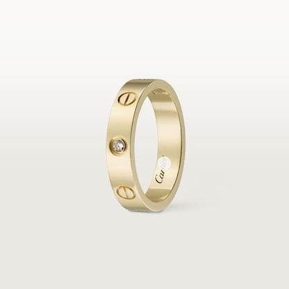 18K Love Wedding One Diamond Ring