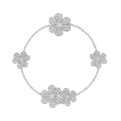 18K Frivole Diamonds Clover Bracelet