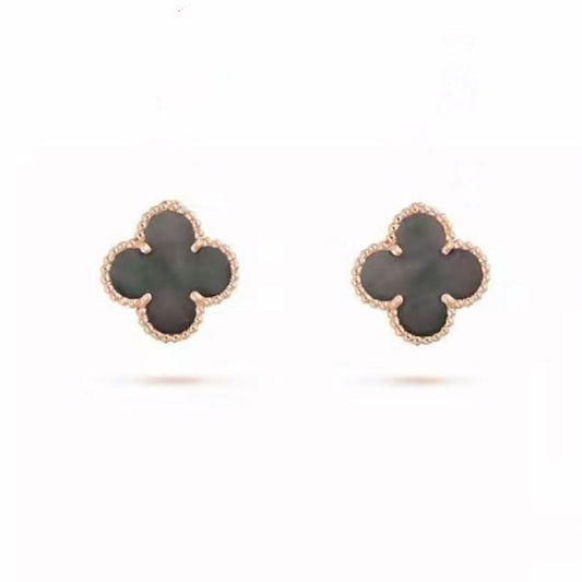 18K Vintage Alhambra Grey Earrings